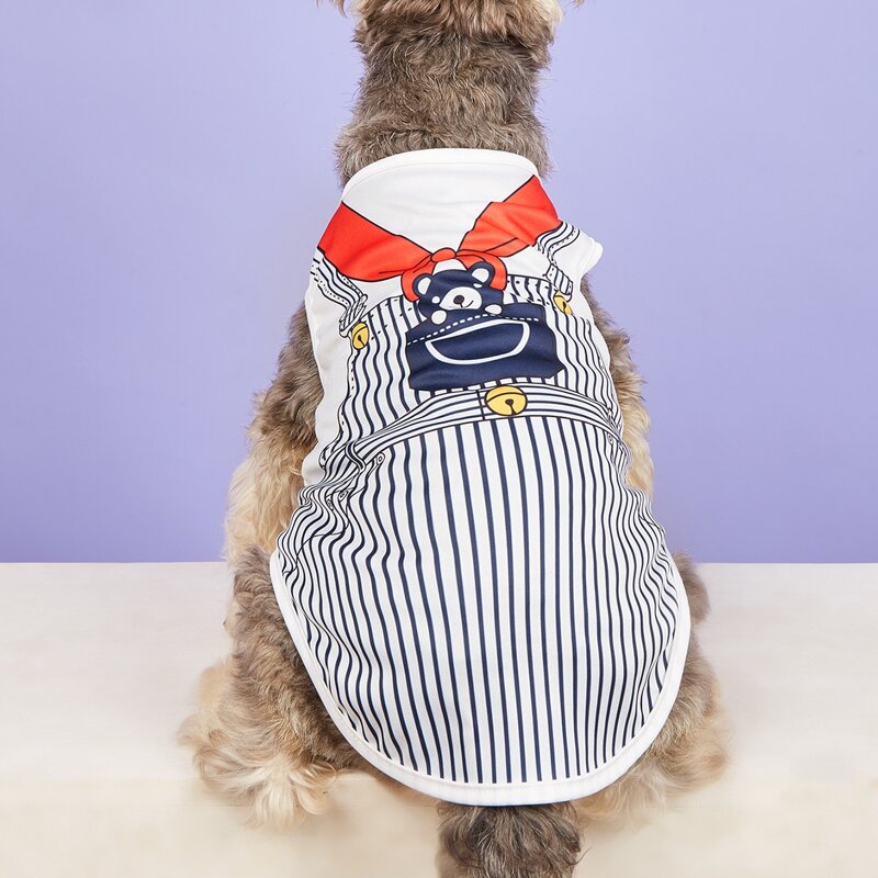 

Cartoon Bear Print Pet Tank Top, Multicolor