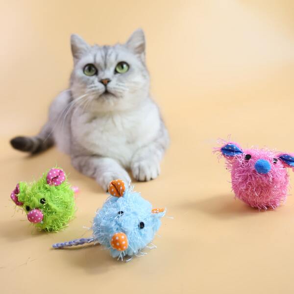

1pc Random Color Mouse Design Cat Teaser Toy, Multicolor