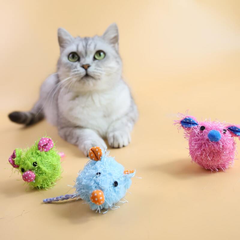 

1pc Random Color Mouse Design Cat Teaser Toy, Multicolor