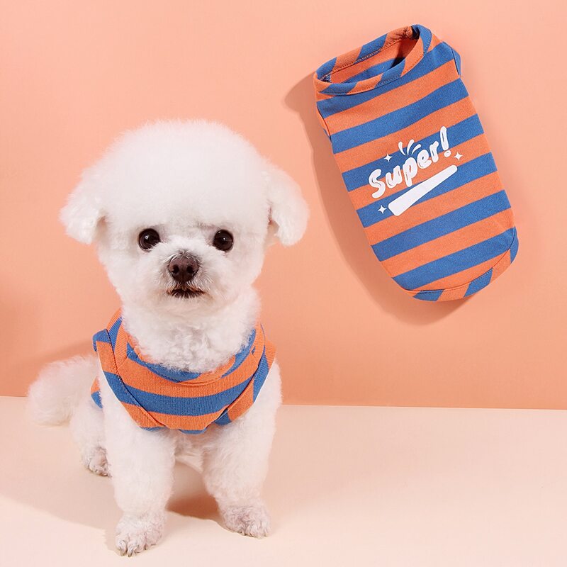 

Striped Pattern Pet Tank Top, Multicolor