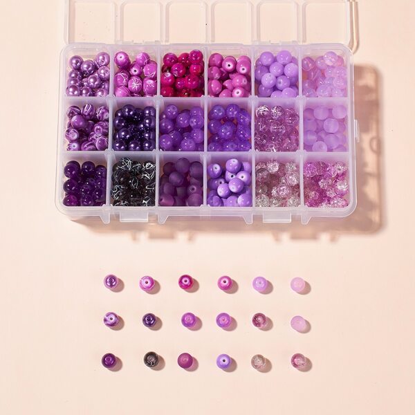 

1box Bead DIY Jewelry Accessory, Multicolor
