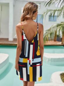 SHEIN VCAY Đầm Khối Màu Boho - Nhiều màu - Xem 2