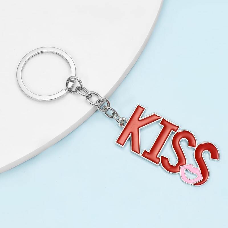 

Letter Pendant Keychain, Multicolor