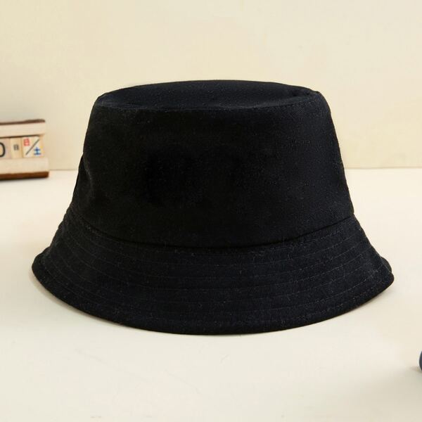 

Toddler Kids Plain Bucket Hat, Black