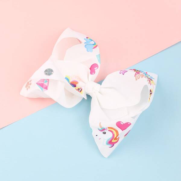 

Toddler Girls Bow Decor Hair Clip, Multicolor