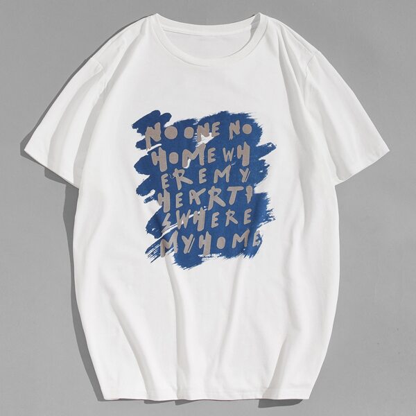 

Men Slogan Graphic Tee, White