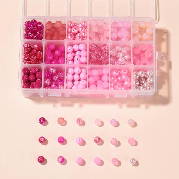 

1box Bead DIY Jewelry Accessory, Multicolor