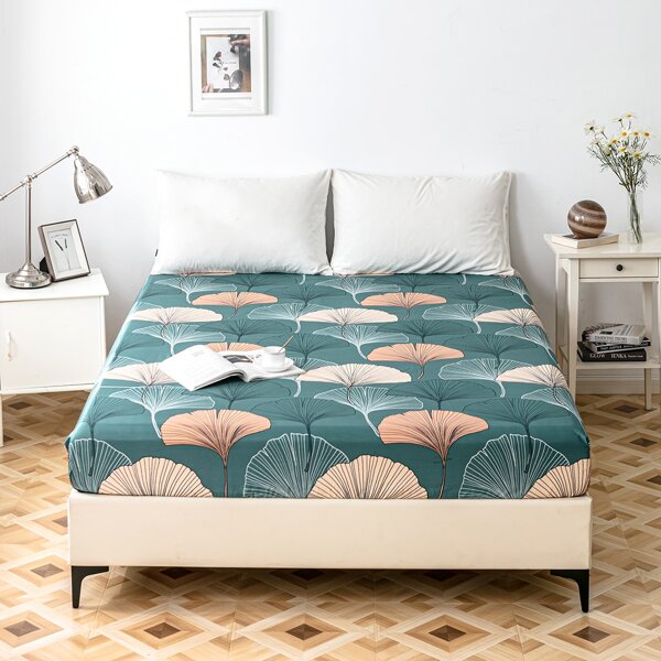 

Ginkgo Biloba Print Fitted Sheet, Multicolor
