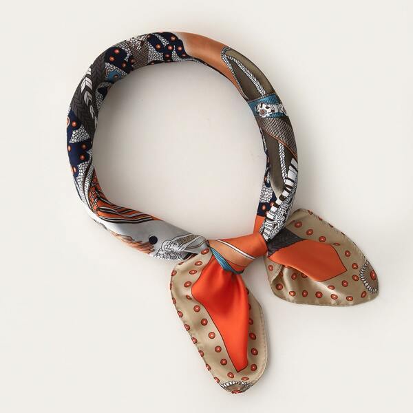 

1pc Graphic Bandana, Multicolor