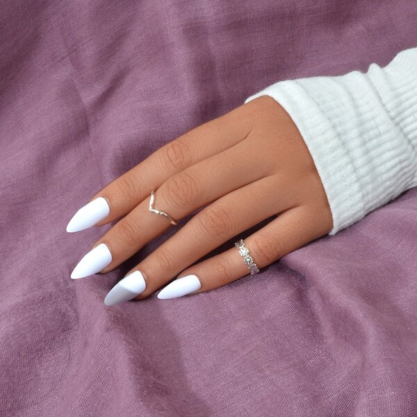 

2pcs Simple Ring, Silver
