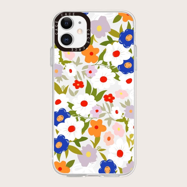 

Flower Pattern Clear Phone Case