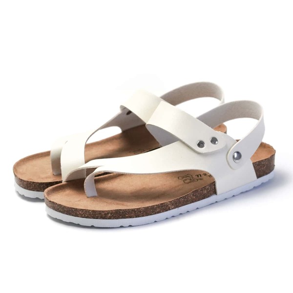

Toe Post Slingback Footbed Sandals, White