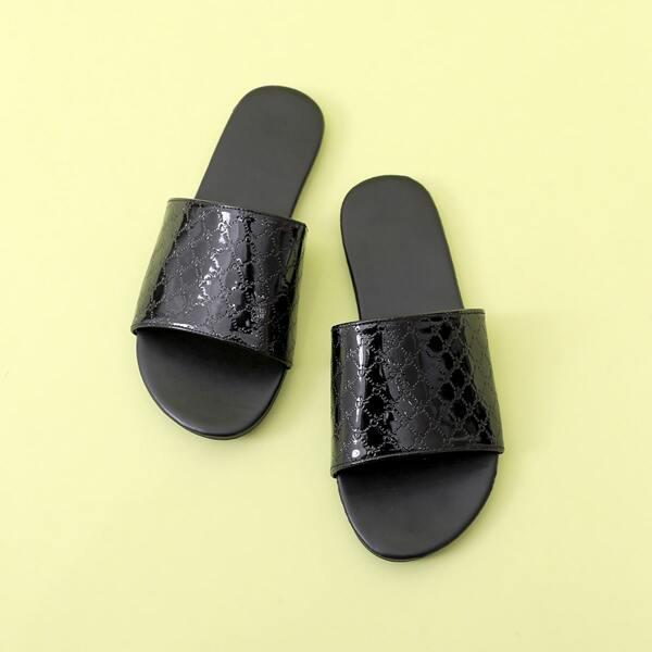 

Minimalist Slide Sandals, Black