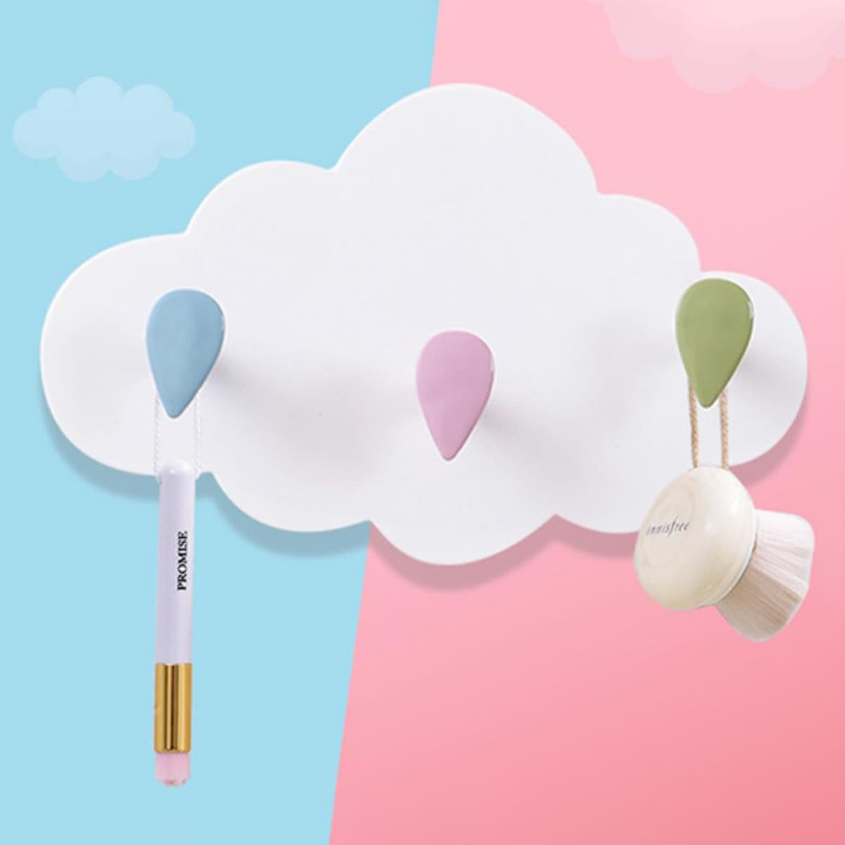 

1pc Cloud Wall Hook, White