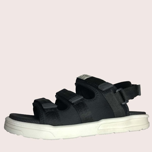 

Men Velcro Strap Sport Sandals, Black