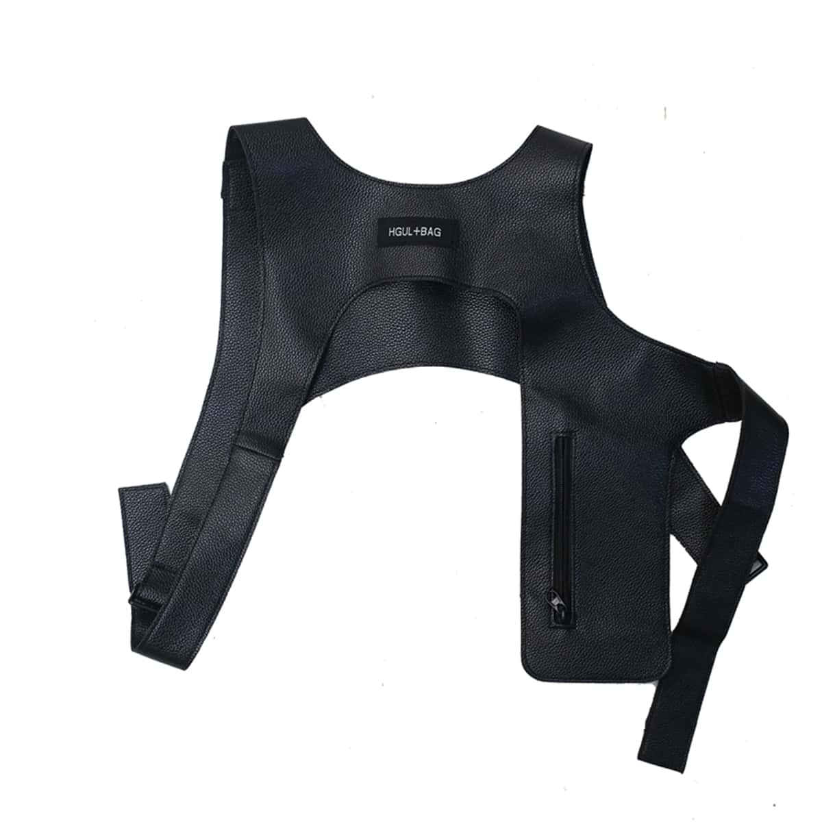 

Guys Zip Chest Rig Bag, Black