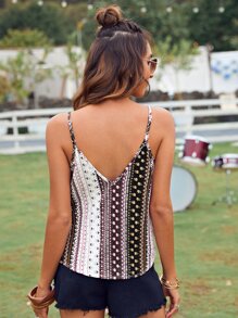 SHEIN VCAY Ditsy Floral Print Cami Top - Multicolor - View 2