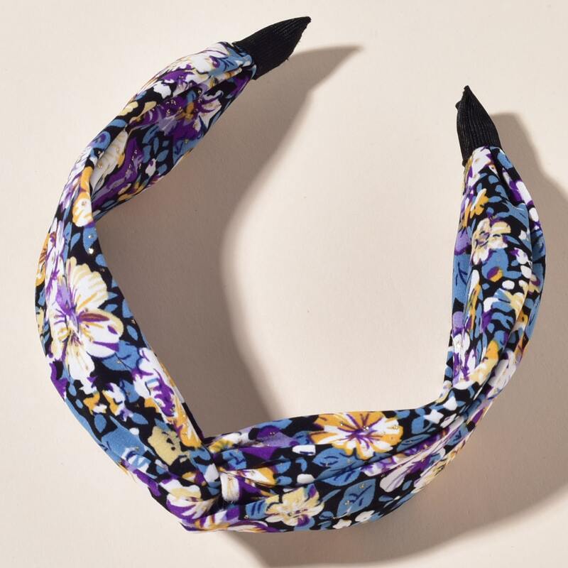 

Floral Knot Wide Headband, Multicolor