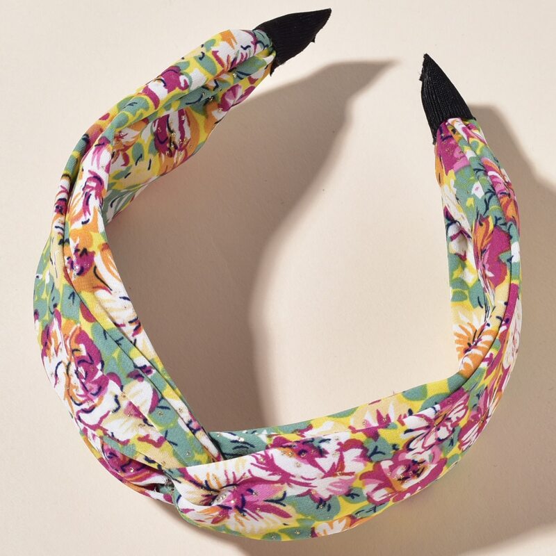 

Floral Knot Wide Headband, Multicolor