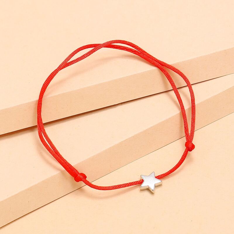 

Star Rope Bracelet, Red