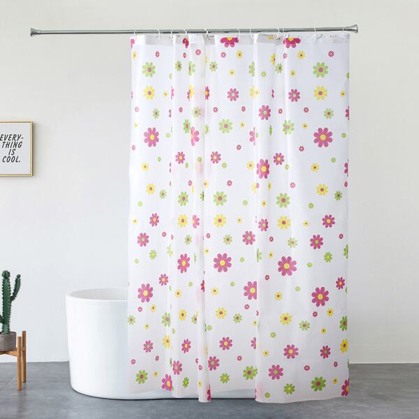 

Flower Print Shower Curtain, Multicolor