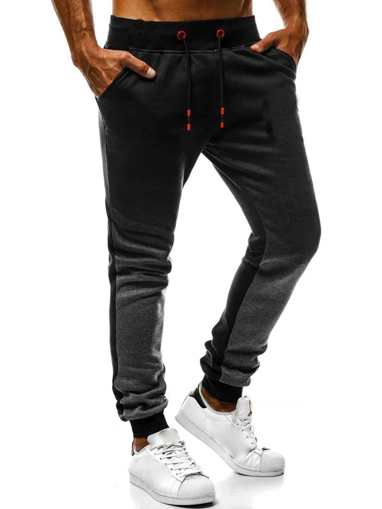 Manfinity LEGND Men Ombre Drawstring Waist Joggers - Multicolor - View 1