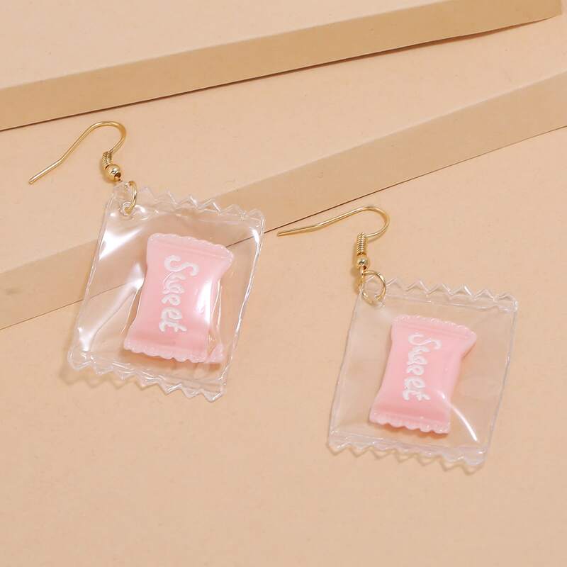 

Candy Drop Earrings, Baby pink