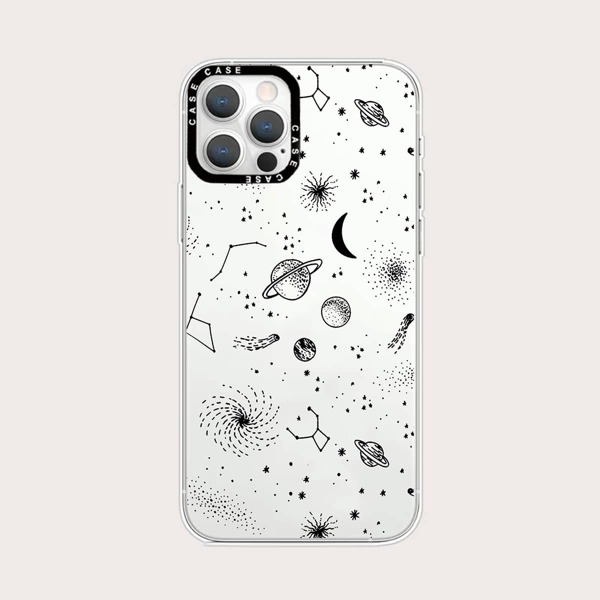 

Planet Pattern Phone Case, Clear