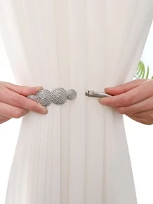 1pc Alloy Curtain Tieback - Silver - View 2