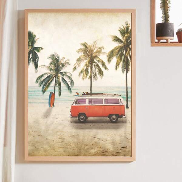 

Car Print Unframed Painting, Multicolor