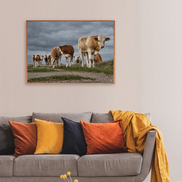

Cow Print Unframed Painting, Multicolor