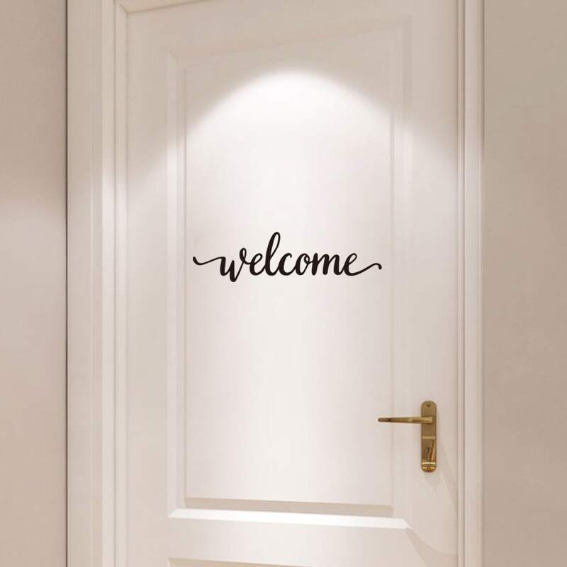 

Letter Graphic Wall Sticker, Black