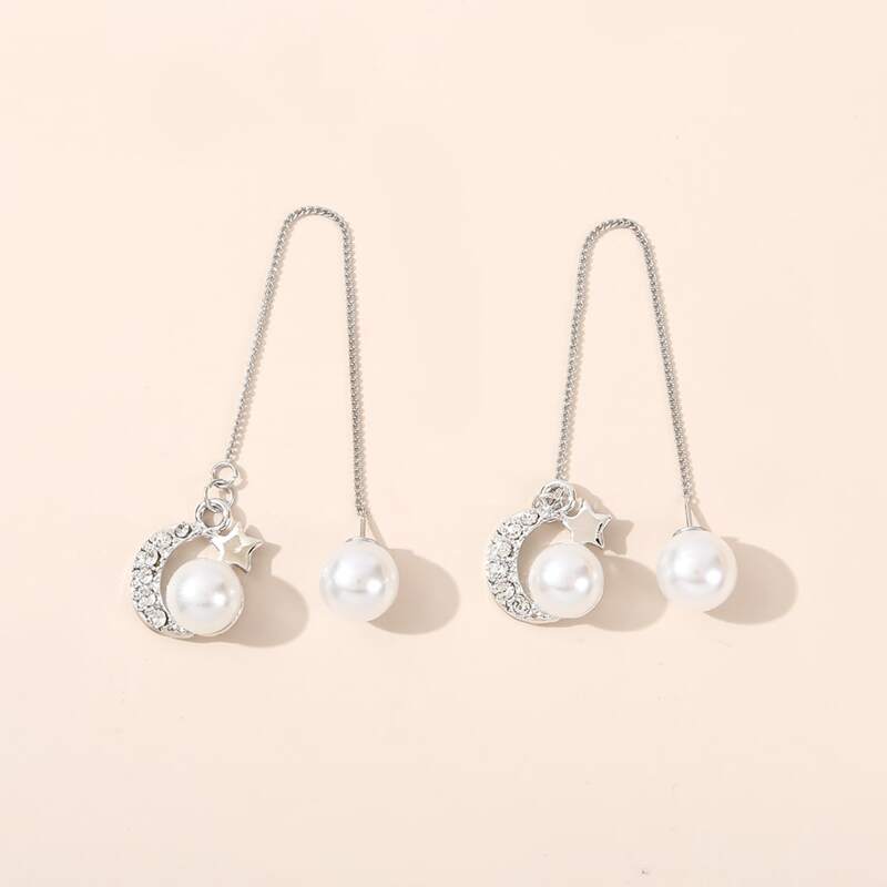 

Star & Moon Drop Earrings, Multicolor