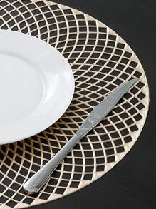 圓形鏤空防滑餐墊 - 金色 - 查看 6