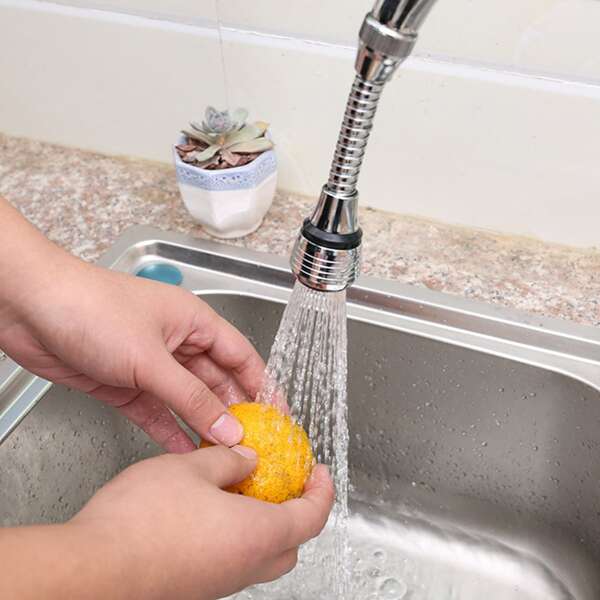 

1pc Rotatable Faucet Filter, Silver