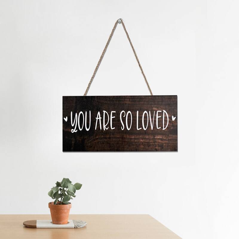 

Slogan Graphic Wall Hanging, Brown
