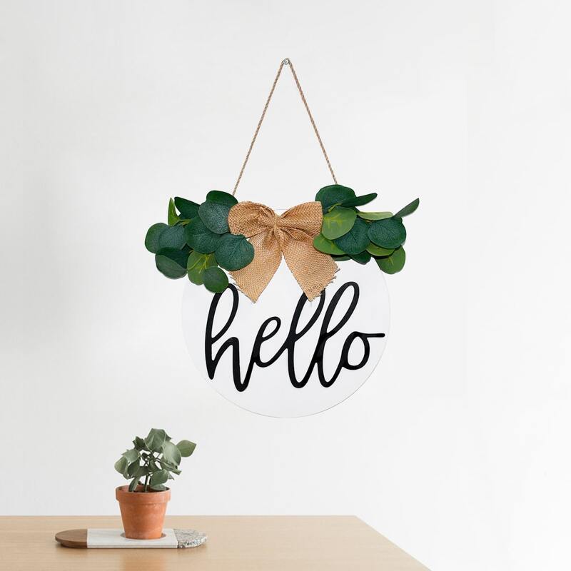 

1pc Hello Slogan Graphic Wall Hanging, Multicolor