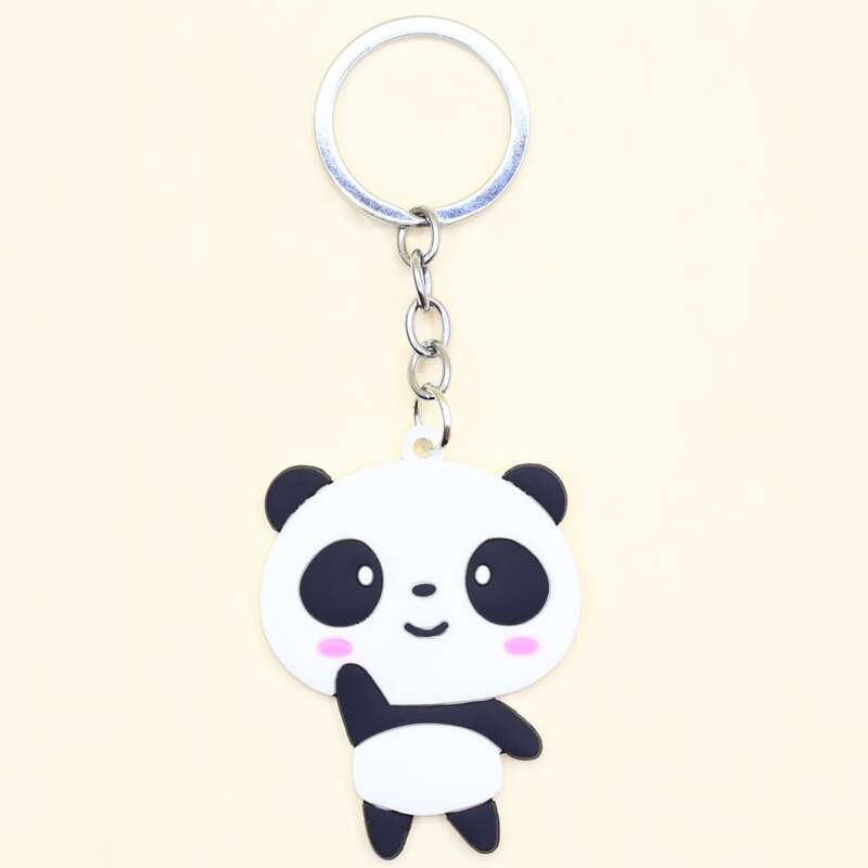 

Cartoon Panda Keychain, Multicolor