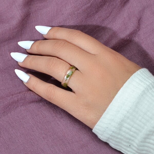 

1pc Resin Ring, Green