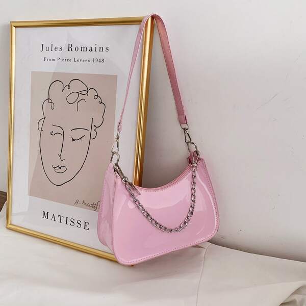 

Minimalist Baguette Bag, Pink