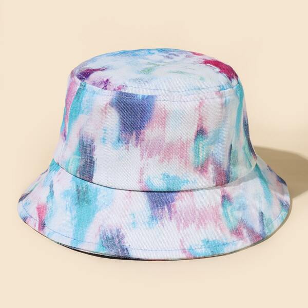 

Tie Dye Bucket Hat, White