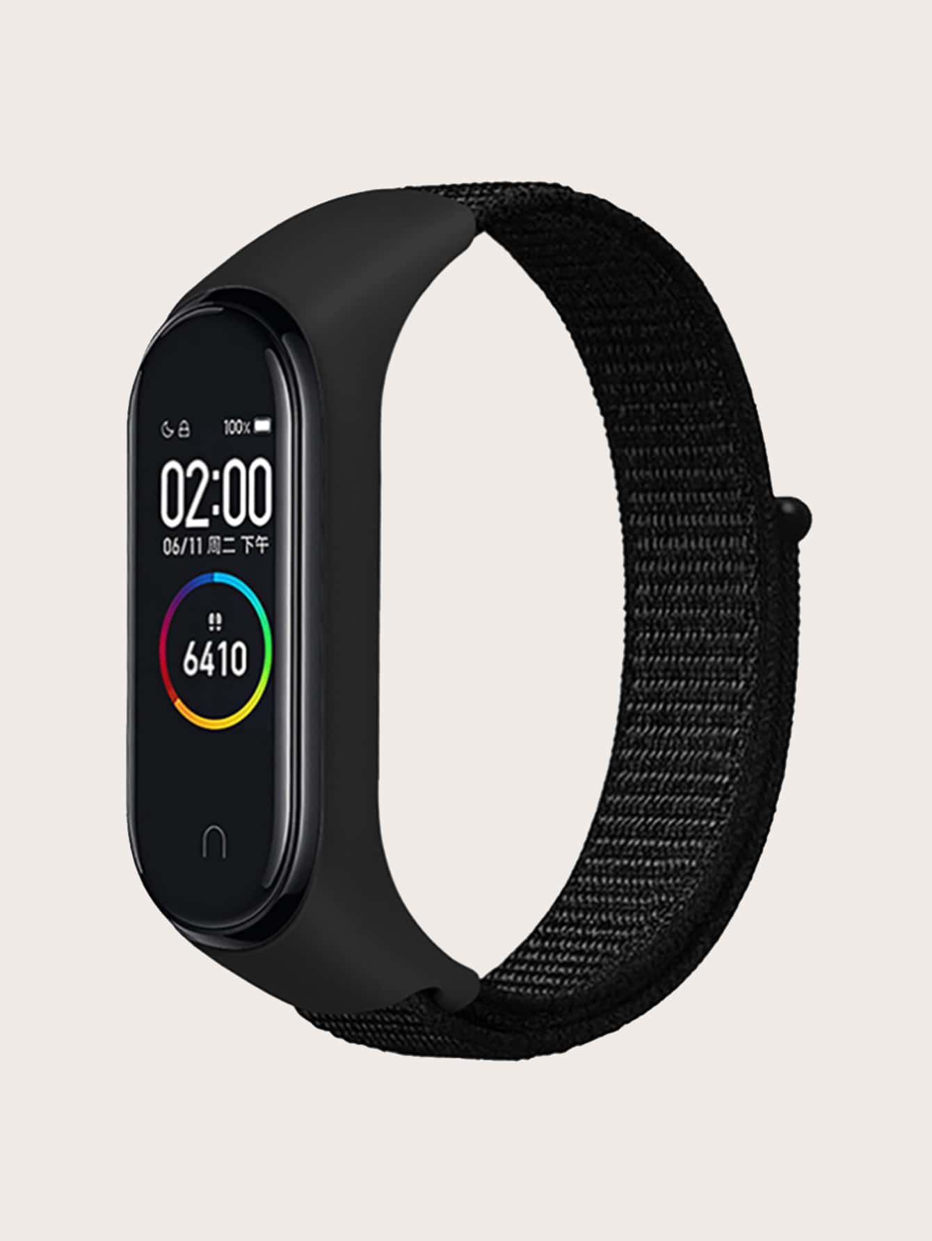 Dây đeo và vỏ nylon 2 trong 1 tương thích với Xiaomi - màu đen - Xem 1
