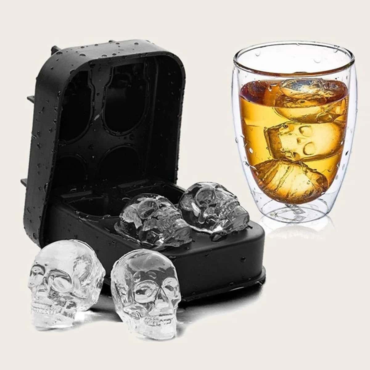

1pc Skeleton Ice Mold, Black