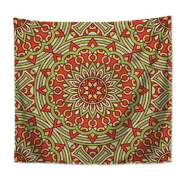 

Mandala Print Tapestry, Multicolor