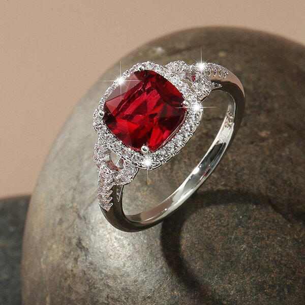 

Zircon Decor Ring, Silver