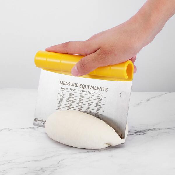 

1pc 2 In 1 Dough Cutter, Yellow