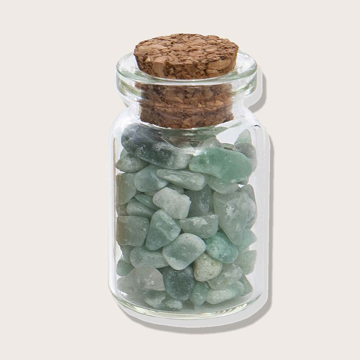 

1pc Stone Bottle Desktop Ornament, Green