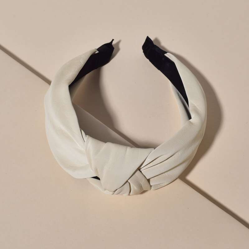 

Solid Knot Headband, Beige