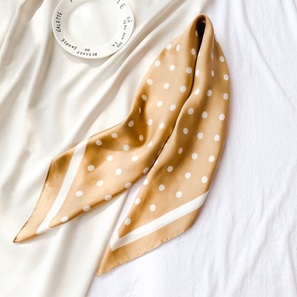 

Polka Dot Print Bandana, Yellow