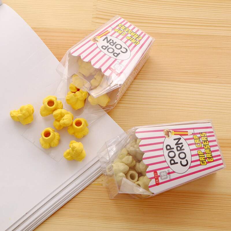 

1box Random Popcorn Eraser, Multicolor
